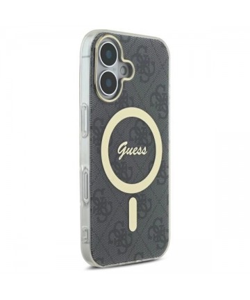 Guess IML 4G MagSafe Case for iPhone 16 Plus - Black