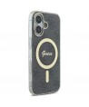Guess IML 4G MagSafe Case for iPhone 16 Plus - Black