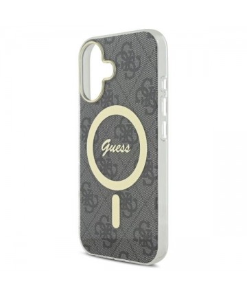 Guess IML 4G MagSafe Case for iPhone 16 Plus - Black