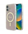 Guess IML 4G MagSafe iPhone 16 Plus Case - Pink