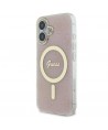 Guess IML 4G MagSafe iPhone 16 Plus Case - Pink