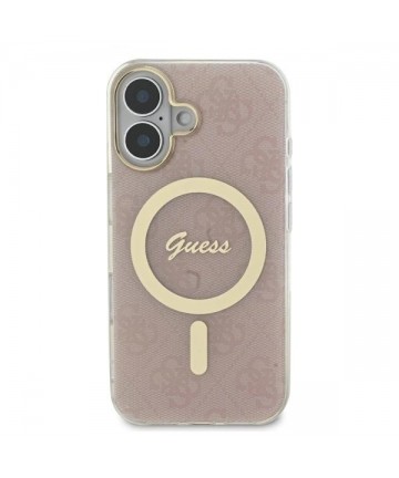 Guess IML 4G MagSafe iPhone 16 Plus Case - Pink