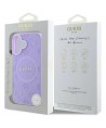 Guess Saffiano Peony Classic Logo MagSafena iPhone 16 Plus Case - Purple