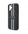 Guess 4G Printed Stripes MagSafe case for iPhone 16 - black