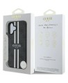 Guess 4G Printed Stripes MagSafe case for iPhone 16 - black
