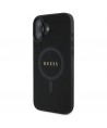 Guess Saffiano Classic Logo MagSafe case for iPhone 16 - black