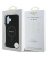 Guess Saffiano Classic Logo MagSafe case for iPhone 16 - black