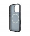 Guess IML Peony On 4G Background MagSafe Case for iPhone 16 Pro Max - Black