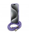 Guess Crossbody Cord Script MagSafe Case for iPhone 16 Pro Max - Purple