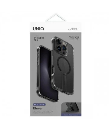 Uniq Eleva with Vertica Stand for iPhone 16 Pro - Black