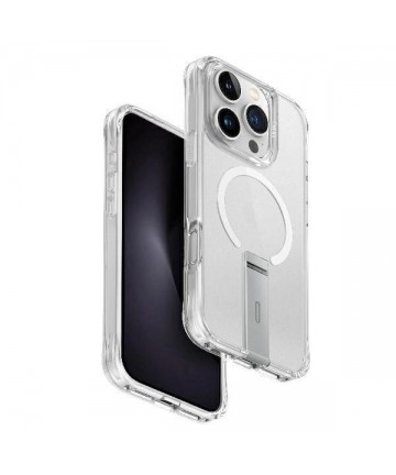 Uniq Eleva with Vertica Stand Case for iPhone 16 Pro - Transparent