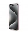 Karl Lagerfeld FW Metal Plate MagSafe iPhone 15 Pro Case - Pink