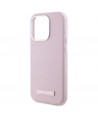 Karl Lagerfeld FW Metal Plate MagSafe iPhone 15 Pro Case - Pink