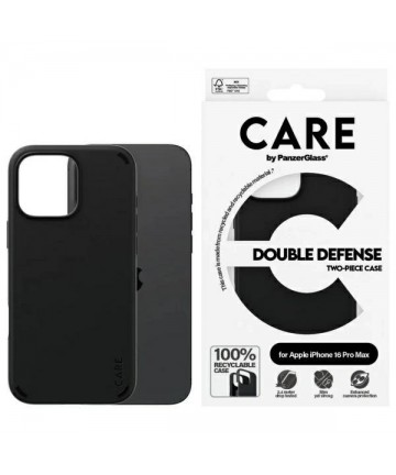 CARE by PanzerGlass Feature Double Defense Case for iPhone 16 Pro - Black