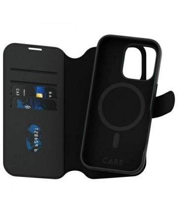 CARE by PanzerGlass Feature Tango 2in1 Wallet MagSafe Case for iPhone 16 Pro - Black
