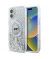 Karl Lagerfeld Liquid Glitter Karl Head Magsafe Case for iPhone 16 Plus - Clear