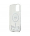 Karl Lagerfeld Liquid Glitter Karl Head Magsafe iPhone 16 Case - Clear