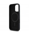 Karl Lagerfeld Silicone Shadow Metal Initial MagSafe iPhone 16 Case - Black