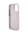 Karl Lagerfeld Silicone Shadow Metal Initial MagSafe iPhone 16 Case - Pink