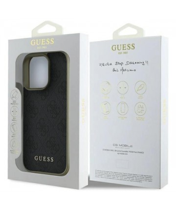 Guess 4G Charms Collection case for iPhone 16 Pro - black