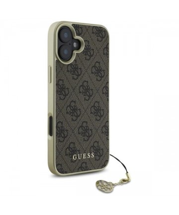 Guess 4G Charms Collection iPhone 16 Plus Case - Brown