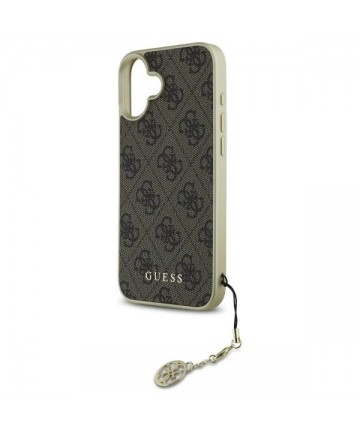 Guess 4G Charms Collection iPhone 16 Plus Case - Brown