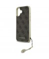 Guess 4G Charms Collection iPhone 16 Plus Case - Brown
