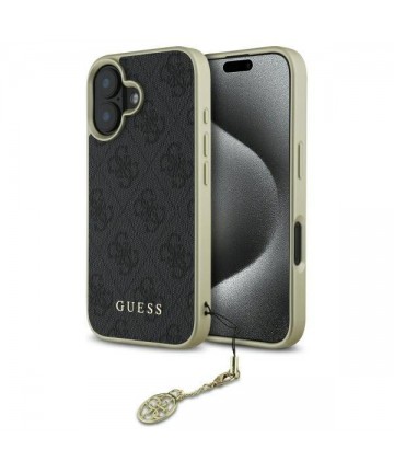 Guess 4G Charms Collection case for iPhone 16 Plus - black