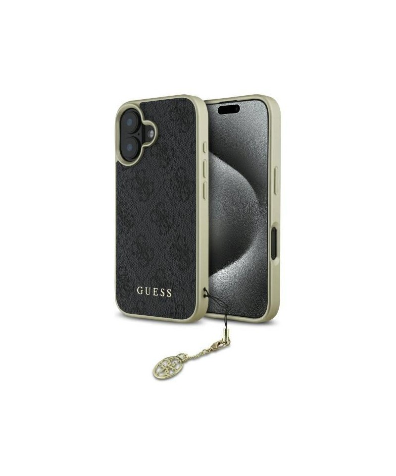Guess 4G Charms Collection case for iPhone 16 Plus - black