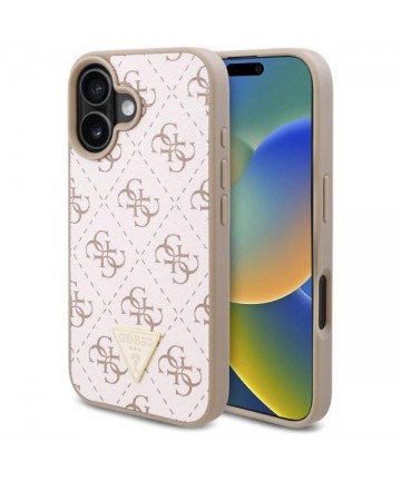 Guess New 4G Triangle Case for iPhone 16 Plus - White