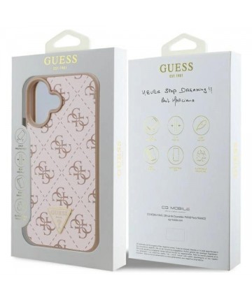 Guess New 4G Triangle Case for iPhone 16 Plus - White