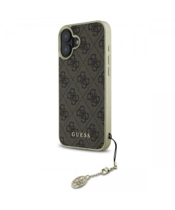 Guess 4G Charms Collection case for iPhone 16 - brown