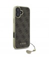 Guess 4G Charms Collection case for iPhone 16 - brown