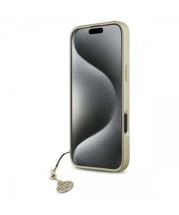 Guess 4G Charms Collection case for iPhone 16 - brown