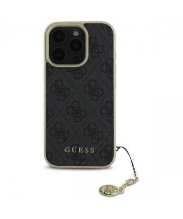 Guess 4G Charms Collection case for iPhone 16 Pro Max - black