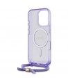 Guess Crossbody Cord Script MagSafe Case for iPhone 16 Pro - Purple