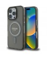 Guess IML Glitter Circle MagSafe case for iPhone 16 Pro - black