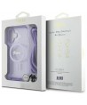 Guess Crossbody Cord Script MagSafe iPhone 16 Case - Purple