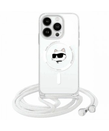 Karl Lagerfeld IML Choupette Head & Cord Magsafe iPhone 16 Case - Clear