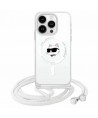 Karl Lagerfeld IML Choupette Head & Cord Magsafe iPhone 16 Case - Clear