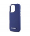 Karl Lagerfeld FW Metal Plate MagSafe iPhone 16 Pro Max Case - Blue