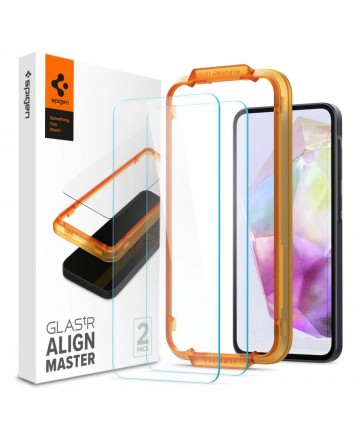 Spigen Glass tR AlignMaster 2 Pack - Samsung Galaxy A35