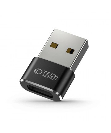 Tech-Protect UltraBoost USB-A (Male) / USB-C (Female) Adapter - Black