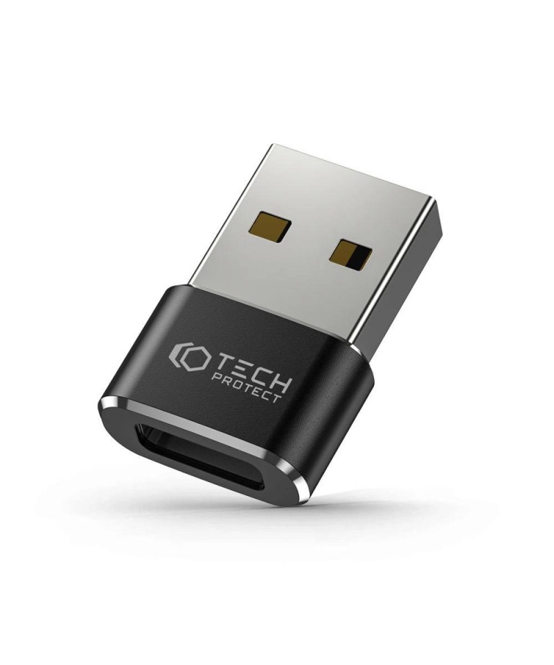 Tech-Protect UltraBoost USB-A (Male) / USB-C (Female) Adapter - Black