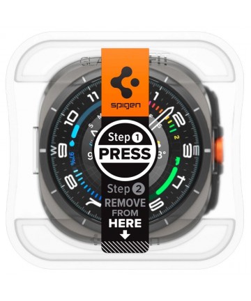 Spigen Glas.TR EZ Fit Tempered Glass for Samsung Galaxy Watch Ultra (47mm) - Clear (2-pack)