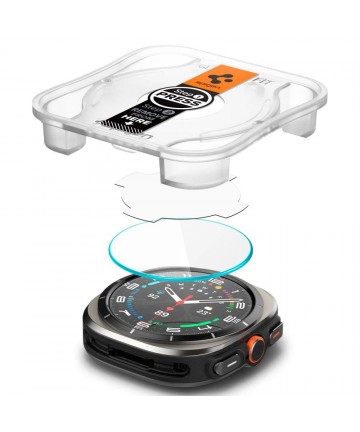 Spigen Glas.TR EZ Fit Tempered Glass for Samsung Galaxy Watch Ultra (47mm) - Clear (2-pack)