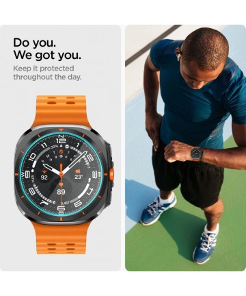 Spigen Glas.TR EZ Fit Tempered Glass for Samsung Galaxy Watch Ultra (47mm) - Clear (2-pack)