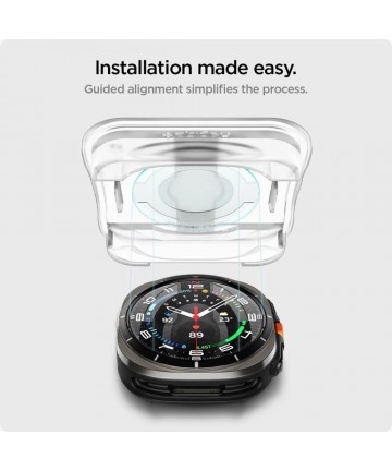 Spigen Glas.TR EZ Fit Tempered Glass for Samsung Galaxy Watch Ultra (47mm) - Clear (2-pack)
