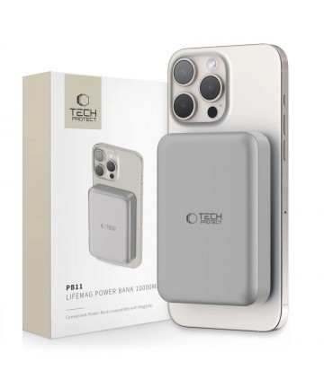 Powerbank Tech-Protect PB11 LifeMag MagSafe 10000 mAh - titanium