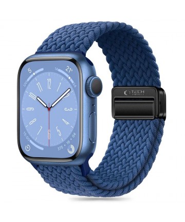 Tech-Protect Nylonmag Strap for Apple Watch 4 / 5 / 6 / 7 / 8 / 9 / SE / Ultra 1 / 2 (42 / 44 / 45 / 49 mm) - Blue